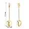 Золотые серьги с подвесками (арт. 105668ж) – изображение 2