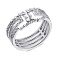 Серебряное кольцо с фианитами (арт. 7501/6818) – изображение 1