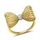 Кольцо Francelli Бантик из желтого золота с бриллиантами (арт. К141358005ж) – изображение 1