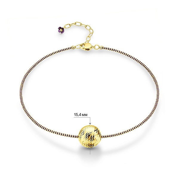 Колье Francelli из желтого золота (арт. 352703жф) – изображение 4