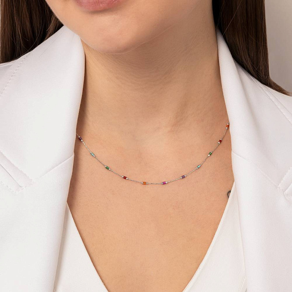 Колье Francelli из белого золота (арт. 352422бцв) – изображение 2