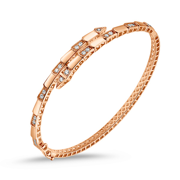 Браслет из красного золота с фианитами (арт. 340142) – изображение 1