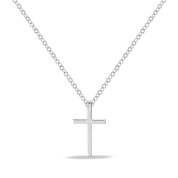 Серебряное колье с подвеской крест (арт. 7507/2673) – изображение 1