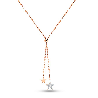 Фото Золотое колье с фианитами (арт. 361269)