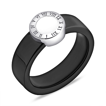 Кольцо из серебра и керамики с эмалью (арт. 7501/6951кмчеб)