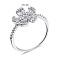 Серебряное кольцо Цветок с фианитами (арт. 7501/6207) – изображение 2