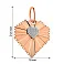 Золотая подвеска Сердечко с фианитами (арт. 4401025а) – изображение 7