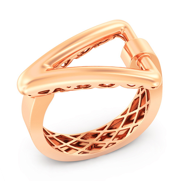 Золотое кольцо Треугольник (арт. 141332) – изображение 1