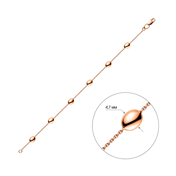 Золотой женский браслет на руку (арт. 322182) – изображение 4