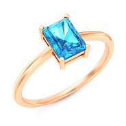 Золотое кольцо с топазом (арт. 141231Птг)