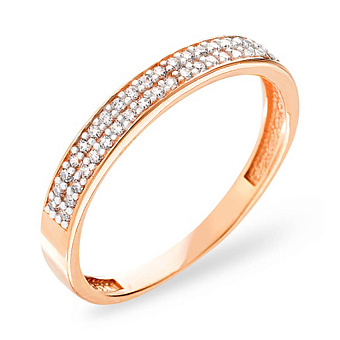 Фото Золотое кольцо с фианитами (арт. 140439)