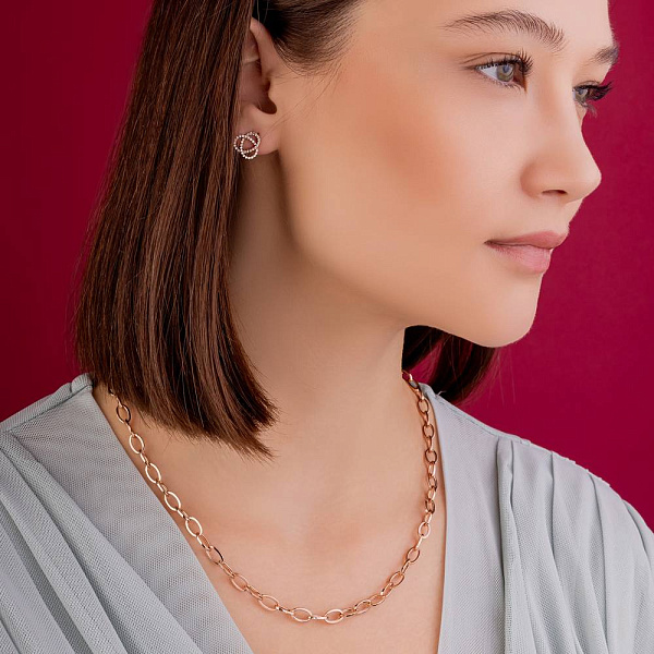 Золотые серьги с фианитами (арт. 2100650101) – изображение 4