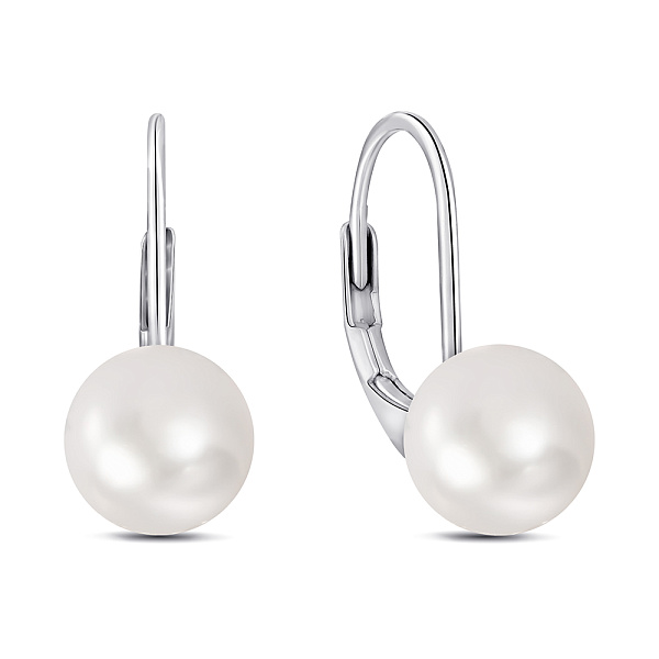 Срібні сережки з перлинами (арт. 7502/9951жб) – зображення 1