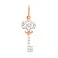Золота підвіска з фіанітами (арт. 422416) – зображення 1