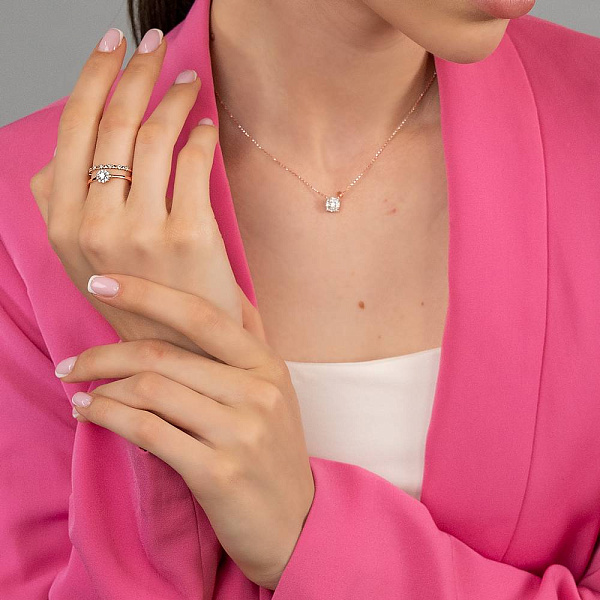 Кольцо из золота с бриллиантами (арт. К011313020) – изображение 5