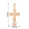 Крестик с распятием из красного и белого золота (арт. 501632кб) – изображение 2