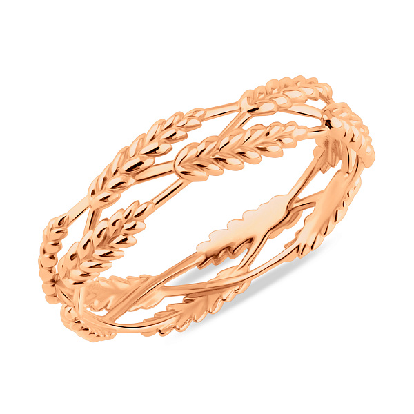 Золотое кольцо Колоски (арт. 140036) – изображение 1