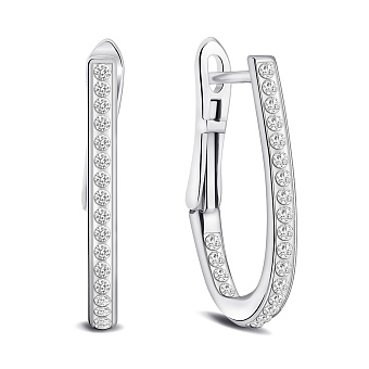 Фото Сережки зі срібла з емаллю і фіанітами (арт. 7502/10016еб)