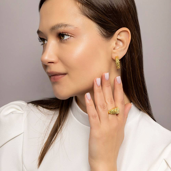 Золотое кольцо Francelli (арт. 156652ж) – изображение 7