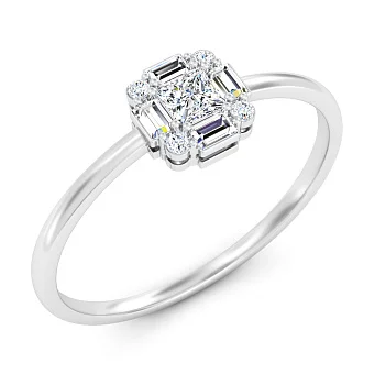 Золота каблучка з діамантами (арт. К011220020б)