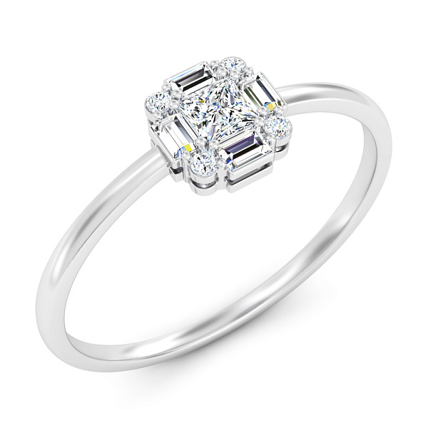 Золота каблучка з діамантами (арт. К011220020б) – зображення 1