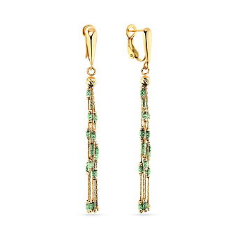 Фото Сережки Francelli из желтого золота (арт. 108031жслт)