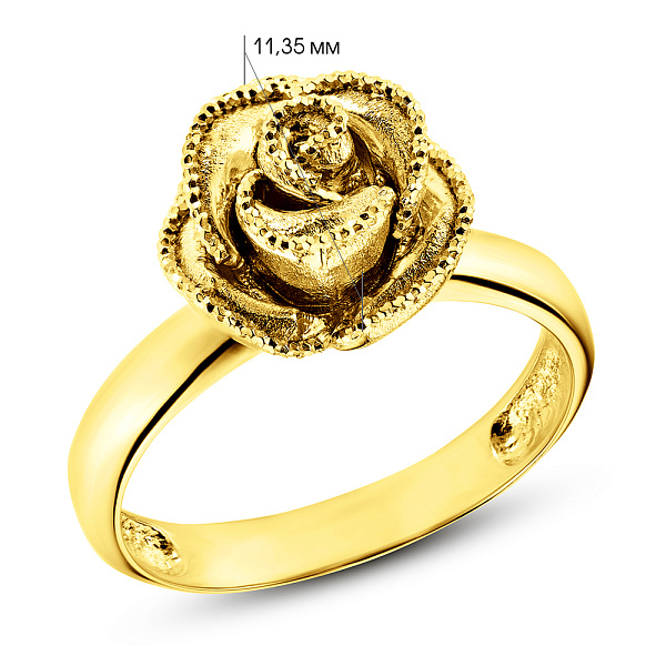 Золота каблучка Francelli (арт. 154210ж) – зображення 5