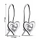 Серебряные сережки Сердечки с фианитами (арт. 7502/500008-р) – изображение 2