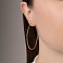 Серьги-кольца из желтого золота (арт. 121902/55ж) – изображение 2