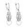 Серьги-подвески из серебра Пантера (арт. 7502/9522аз) – изображение 1