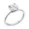 Серебряное кольцо с фианитом (арт. 7501/6427) – изображение 1
