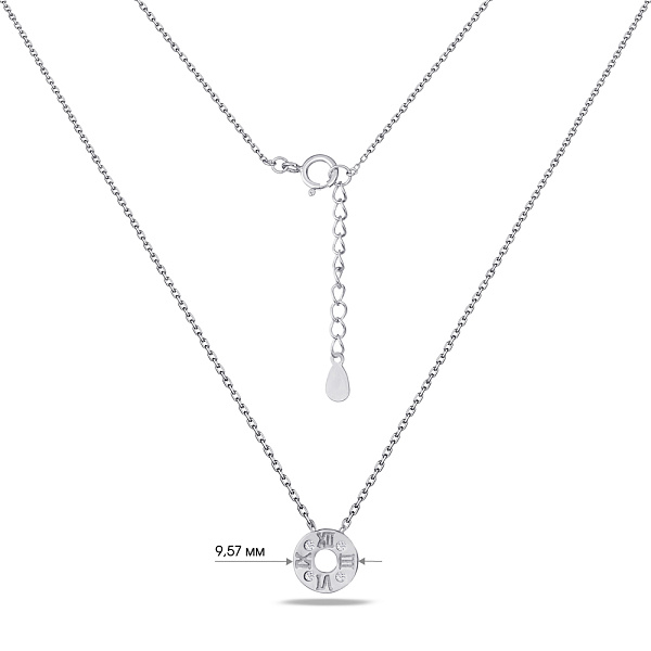 Серебряное колье с фианитами (арт. 7507/848) – изображение 3