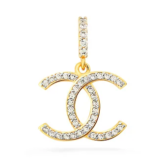 Підвіс з жовтого золота з фіанітами (арт. 440502ж)