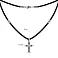 Колье на шнурке с серебряным крестиком (арт. 7307/7-3040.0.4) – изображение 2