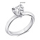 Серебряное кольцо с фианитом (арт. 7501/6579) – изображение 2
