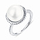 Серебряное кольцо с жемчугом (арт. 7501/4265жб) – изображение 1