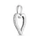 Подвес из белого золота Сердечко с фианитами (арт. 440445б) – изображение 3