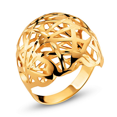 Золотое кольцо Francelli без камней (арт. 153961ж)