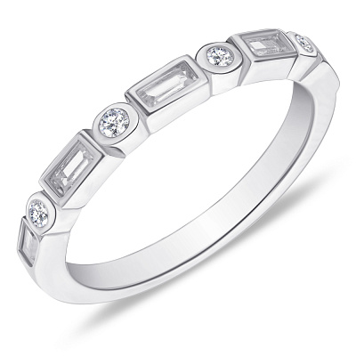 Серебряное кольцо с фианитами (арт. 7501/4285)