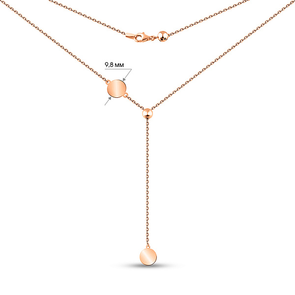 Колье FLY из золота с регулировкой длины (арт. 352692/10) – изображение 3