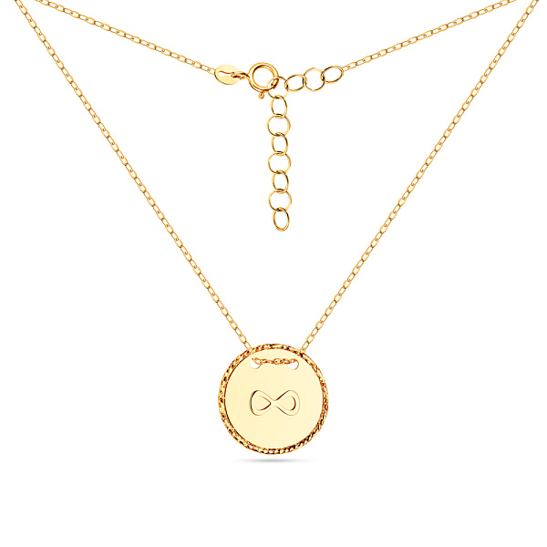 Золоте кольє "Безкінечність" в жовтому кольорі металу (арт. 352206/15ж) – зображення 2