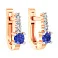 Золотые серьги с фианитами (арт. 110363с) – изображение 1