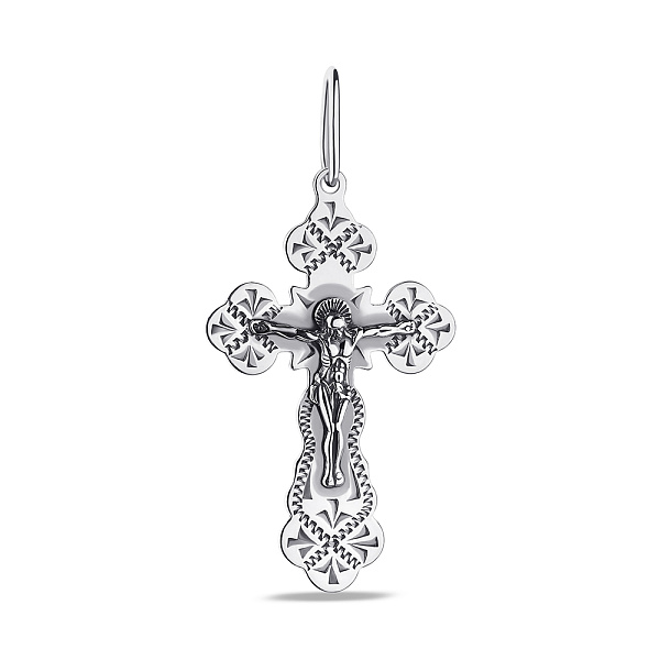 Серебряный крестик (арт. 7904/3509-ч) – изображение 1