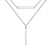 Двойное колье серебряное Trendy Style без вставок (арт. 7507/1360) – изображение 1