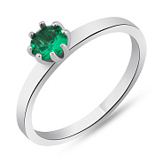 Фото Серебряное кольцо с изумрудом (арт. 7501/531Измкп)