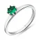 Срібна каблучка зі смарагдом (арт. 7501/531Измкп) – зображення 1