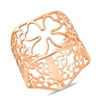 Золота каблучка з візерунком (арт. 141312)