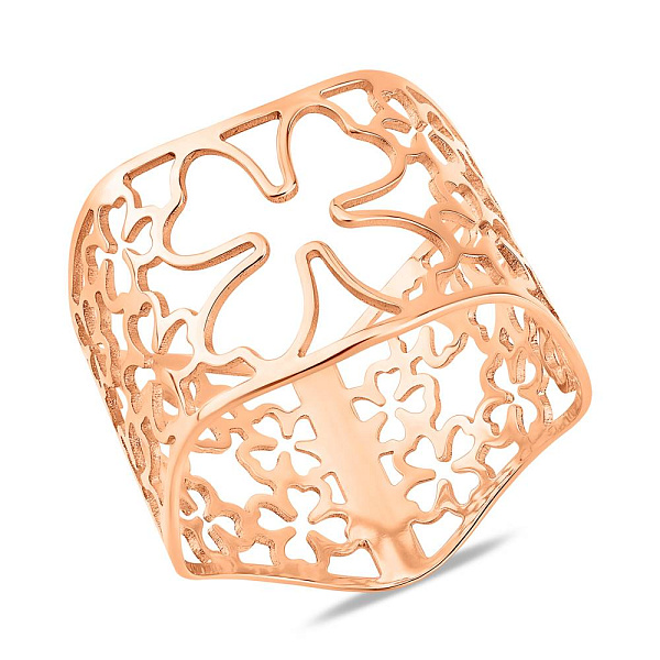 Золота каблучка з візерунком (арт. 141312) – зображення 1