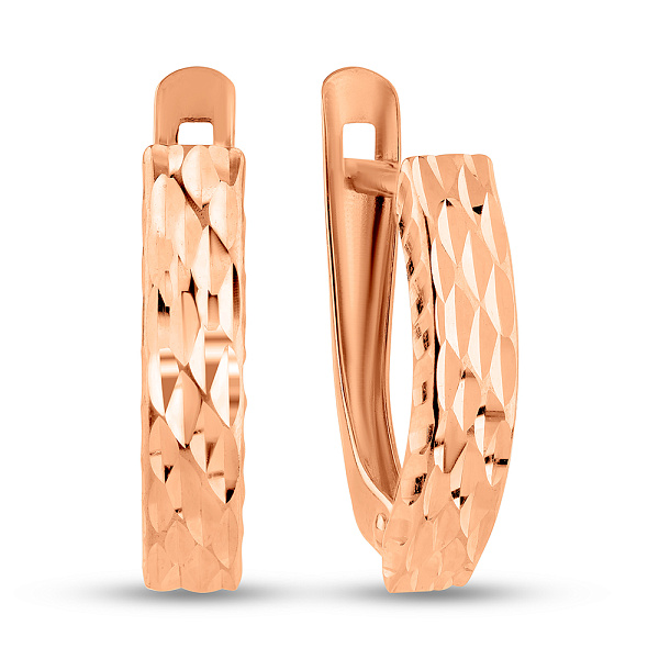 Серьги из красного золота (арт. 121701) – изображение 1