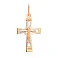 Золотий натільний хрестик з розп'яттям (арт. 529402) – зображення 1